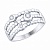 Кольцо из серебра вставка Фианиты SOKOLOV 94012483