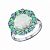 Кольцо из серебра вставка Фманит, опал синт. SOKOLOV 94011832