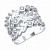 Кольцо из серебра вставка Фианиты SOKOLOV 94012488