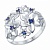Кольцо из серебра вставка Фианиты SOKOLOV 94012340